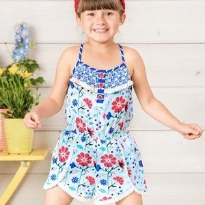 EUC Matilda Jane Tug of War Romper